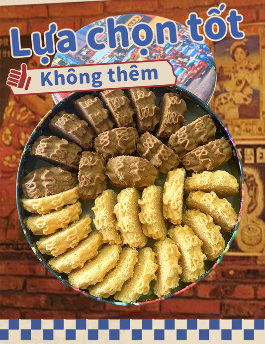 Double Collage Cookies: Một bản concerto hoàn hảo cho sô cô la và bơ
